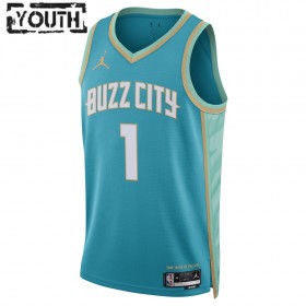 Dres Charlotte Hornets LaMelo Ball Jordan 2023-24 City Edition Teal Swingman - Dječji
